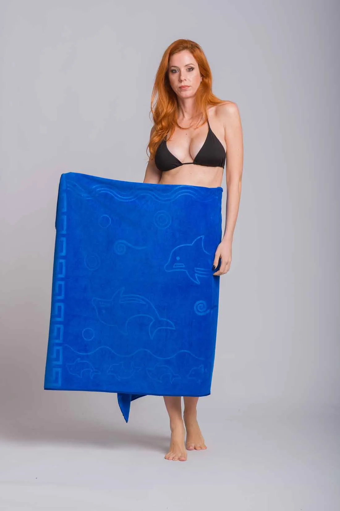 Πετσετα θαλασσης microfiber με σχεδιο δελφινι και μαιανδρο - πακετο 6 τεμαχια ασορτι χρωματα - Χρώματα Πακέτο πετσέτα θαλάσσης για καλοκαιρινές resort εμφα