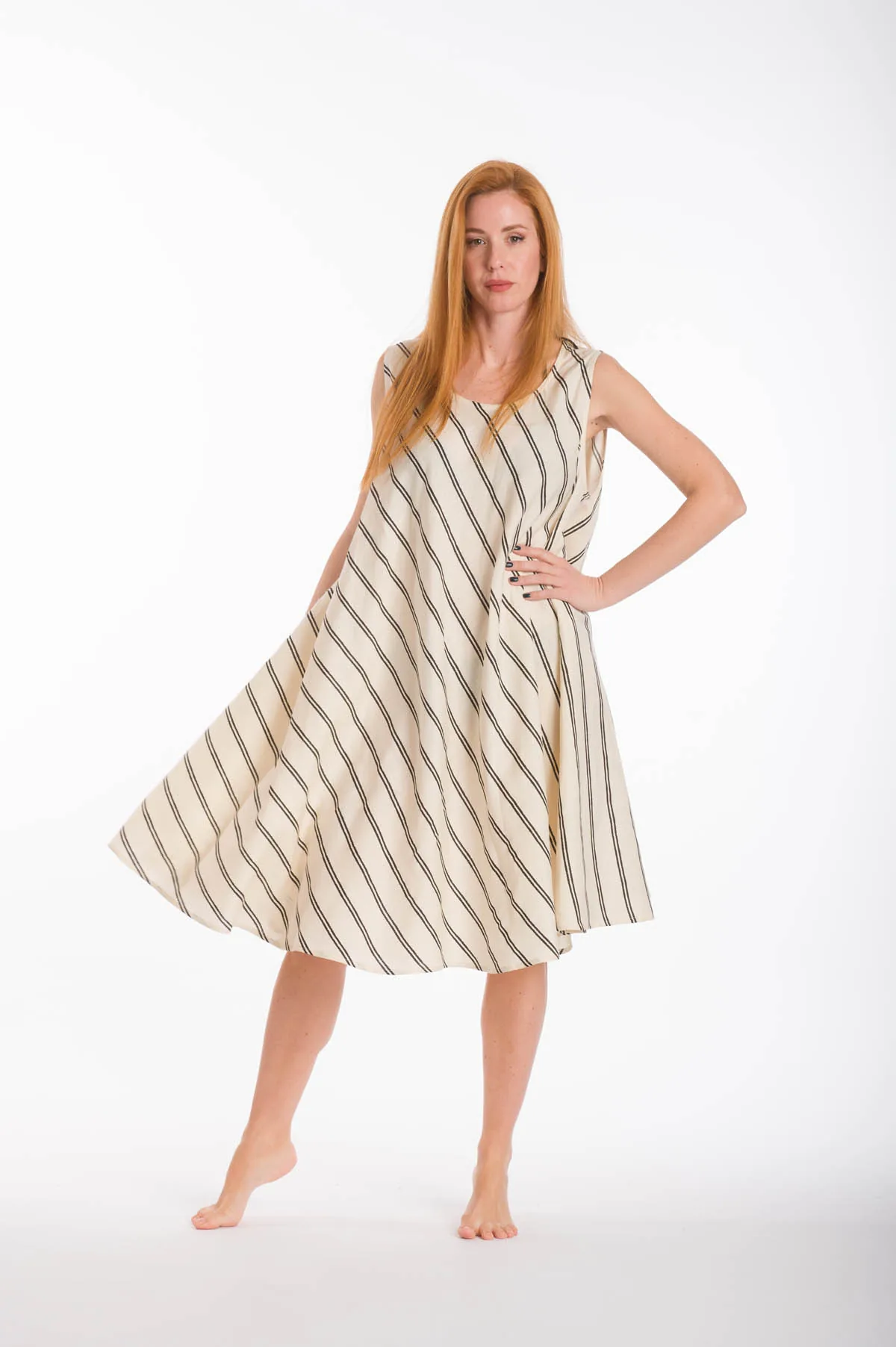 Φορεμα oval viscose - Εκρού φόρεμα παραλίας για καλοκαιρινές resort εμφανίσεις