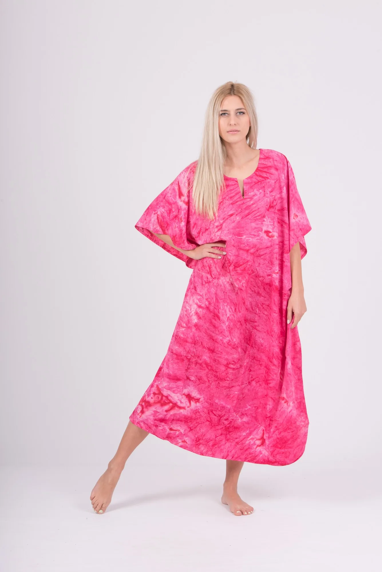 Καφτανι mmf silk touch - Φούξια παρεό παραλίας για καλοκαιρινές resort εμφανίσεις
