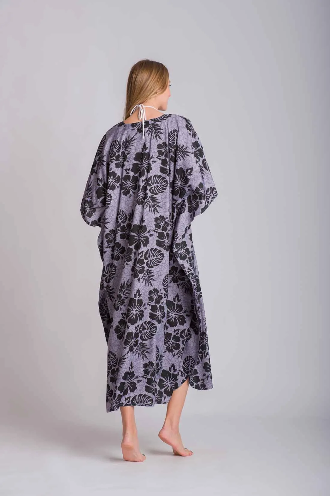 Γκρί καφτανι mmf silk touch - καφτάνι παραλίας για καλοκαιρινές resort εμφανίσεις