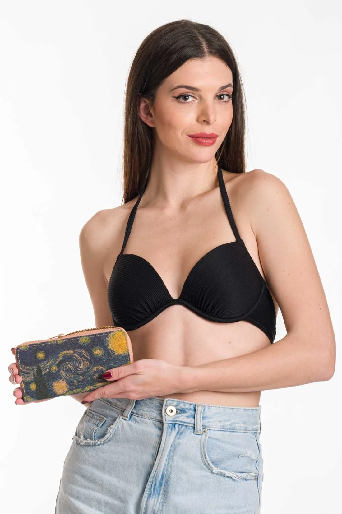 Πορτοφολι γυναικειο - απο φελλο - Μπέζ resort wear προϊόν για καλοκαιρινές resort εμφανίσεις
