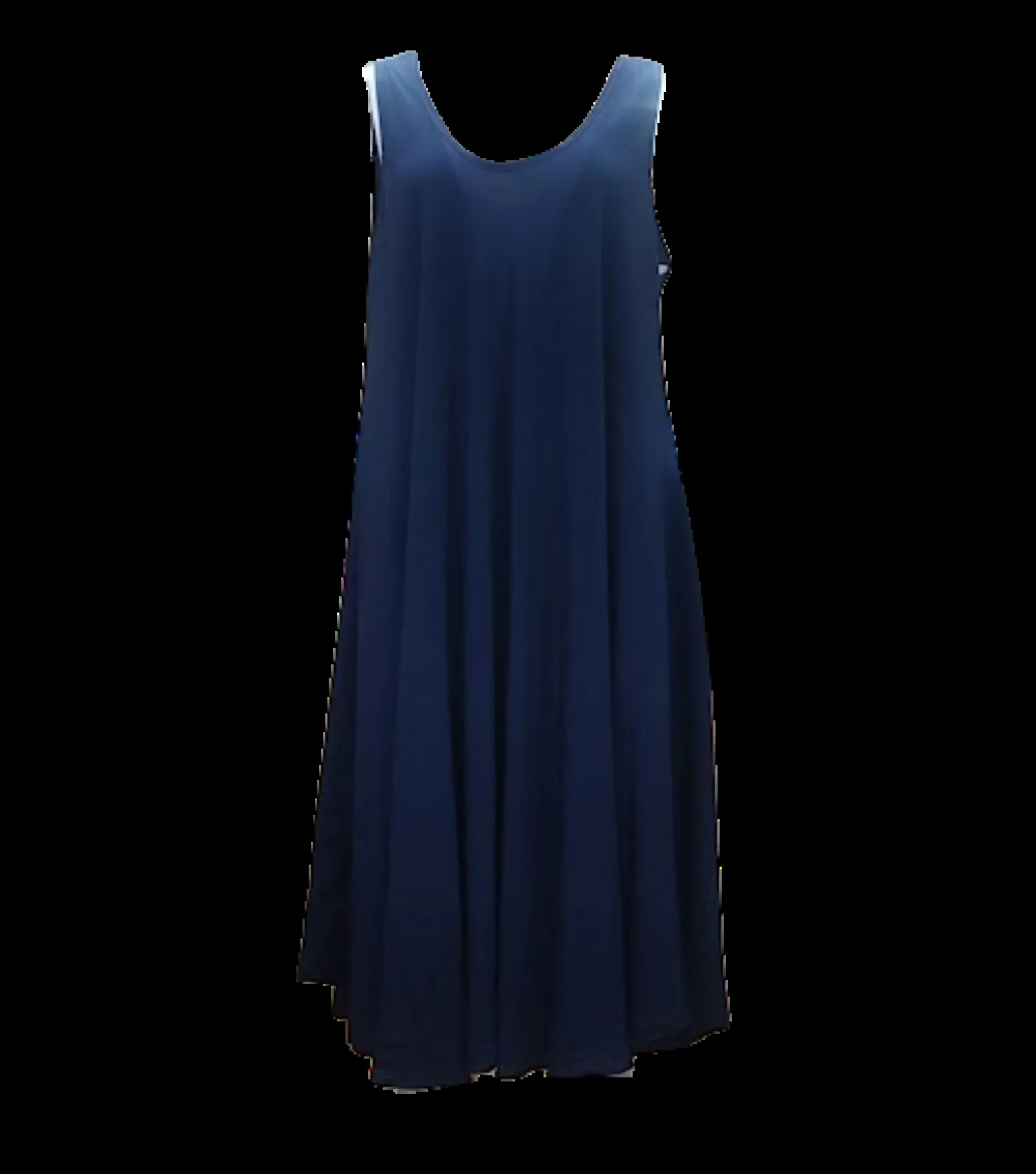 Φορεμα αμανικο μονοχρωμο viscose - Navy Blue φόρεμα παραλίας για καλοκαιρινές resort εμφανίσεις