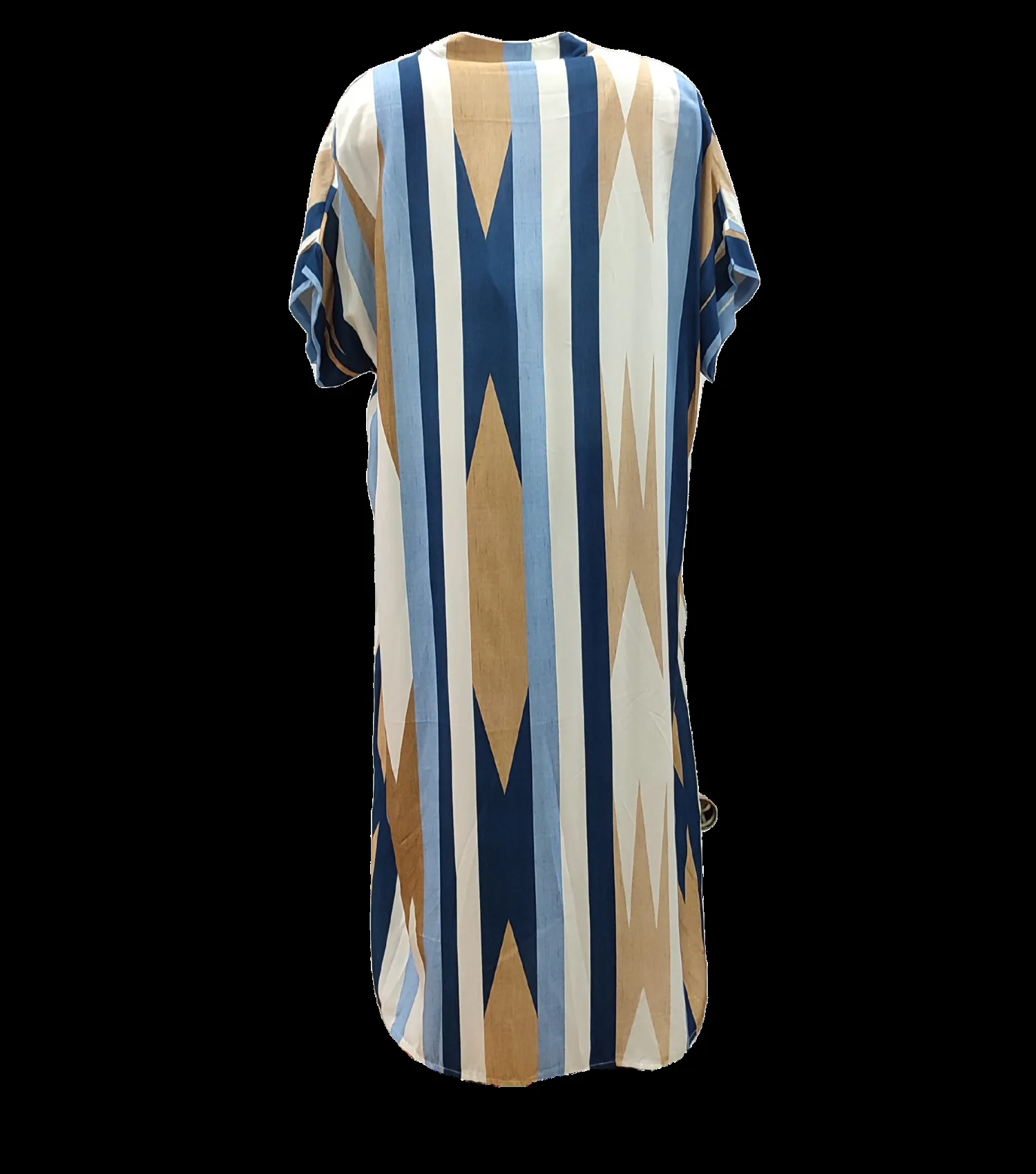 Καφτανι βισκοζ με κοντο μανικι - Navy Blue;Μπέζ καφτάνι παραλίας από βισκόζ για καλοκαιρινές resort εμφανίσεις