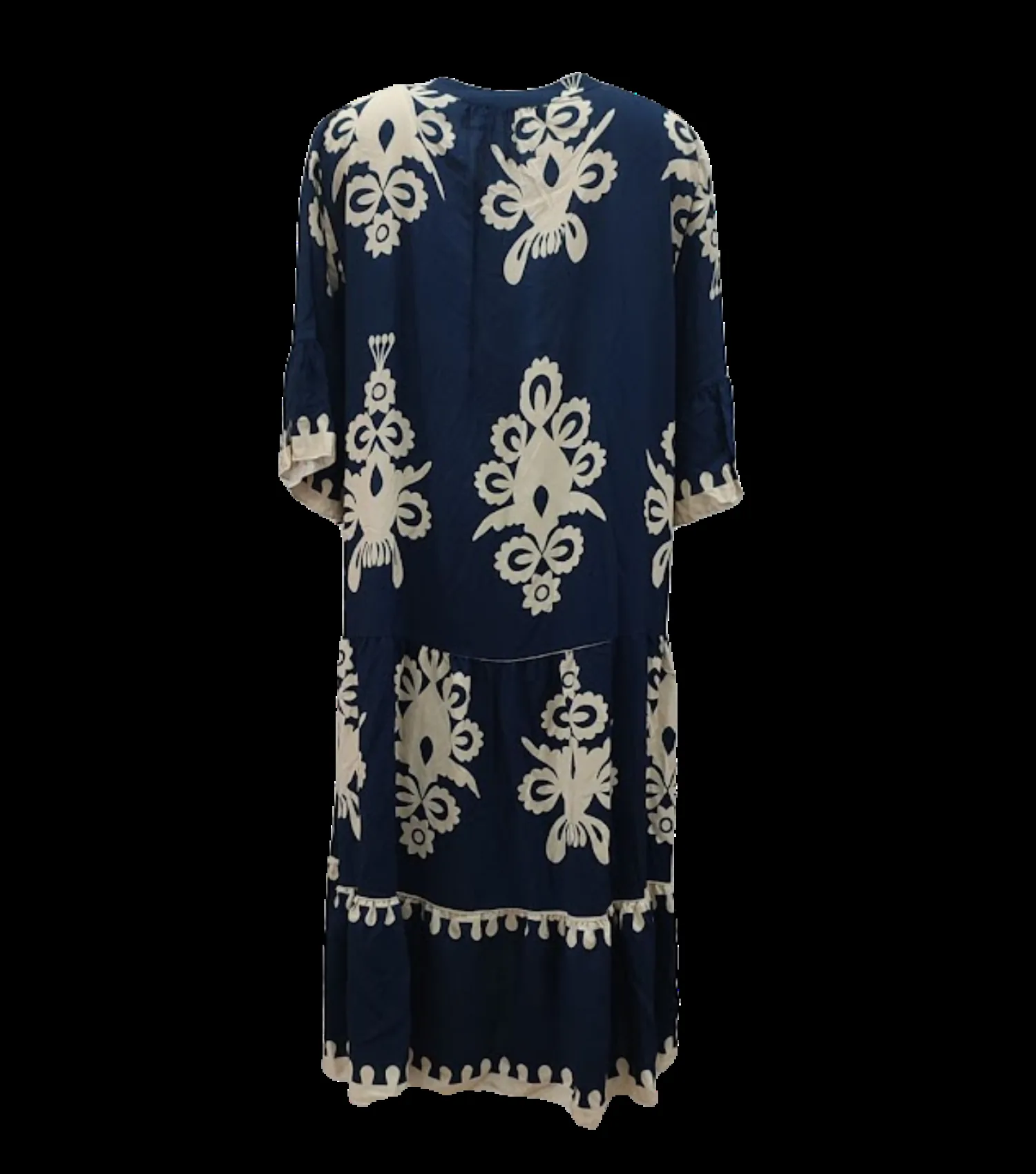 Navy blue καφτάνι - πουκαμισοφορεμα βισκοζ με τρουακαρ μανικι - Navy Blue;Μπέζ φόρεμα παραλίας από βισκόζ για καλοκαιρινές resort εμφανίσεις