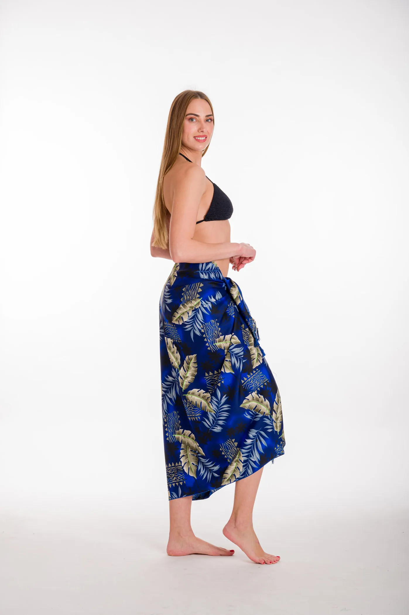 Παρεο mmf εμπριμε με κροσσια - Navy Blue;Μπέζ παρεό παραλίας για καλοκαιρινές resort εμφανίσεις