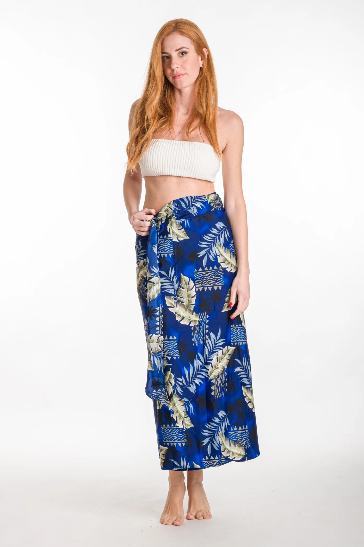 Παρεο φουστα με δεσιμο κρουαζε - Navy Blue παρεό παραλίας για καλοκαιρινές resort εμφανίσεις