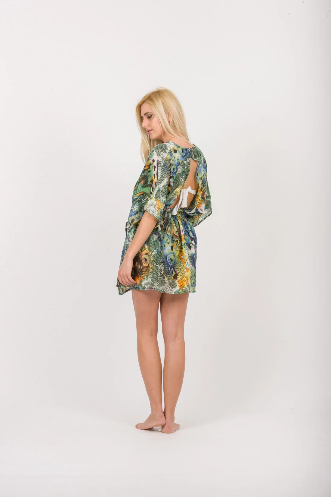 Μπλουζα τουνικ διαφανεια - Πράσινο resort wear προϊόν για καλοκαιρινές resort εμφανίσεις